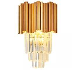 Zelta kristāla sienas lampa 312357 цена и информация | Настенные светильники | 220.lv