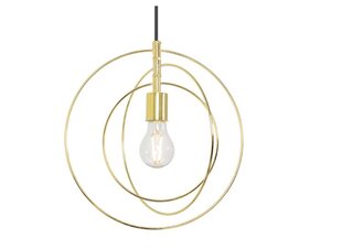 Zelta metāla gredzena griestu lampa APP286-1CP cena un informācija | Piekaramās lampas | 220.lv