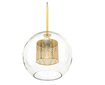 Zelta stikla bēniņu gaismeklis APP554-1CP 20cm cena un informācija | Piekaramās lampas | 220.lv