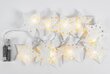 Ziemassvētku eglīšu gaismas LED papīra zvaigžņu virtene CD008 цена и информация | Ziemassvētku dekorācijas | 220.lv