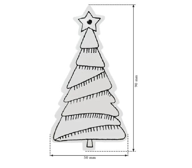 Ziemassvētku eglīšu komplekts ar 12 koka eglītēm KL-21X16 цена и информация | Ziemassvētku dekorācijas | 220.lv