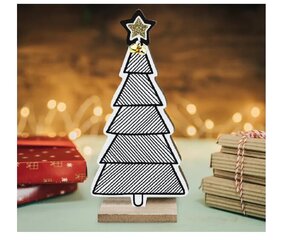 Ziemassvētku eglīšu rotājums Balts KL-21X14 cena un informācija | Ziemassvētku dekorācijas | 220.lv