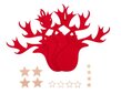 Ziemassvētku galda piederumu komplekts 4 gab Sarkans ziemeļbriedis цена и информация | Ziemassvētku dekorācijas | 220.lv