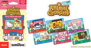 Animal Crossing amiibo cards - Sanrio Collab pack cena un informācija | Datorspēļu suvenīri | 220.lv