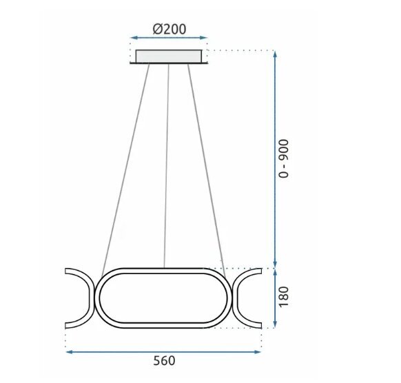 Lampa ar tālvadības pulti - LED plafoni APP792-CP цена и информация | Lustras | 220.lv