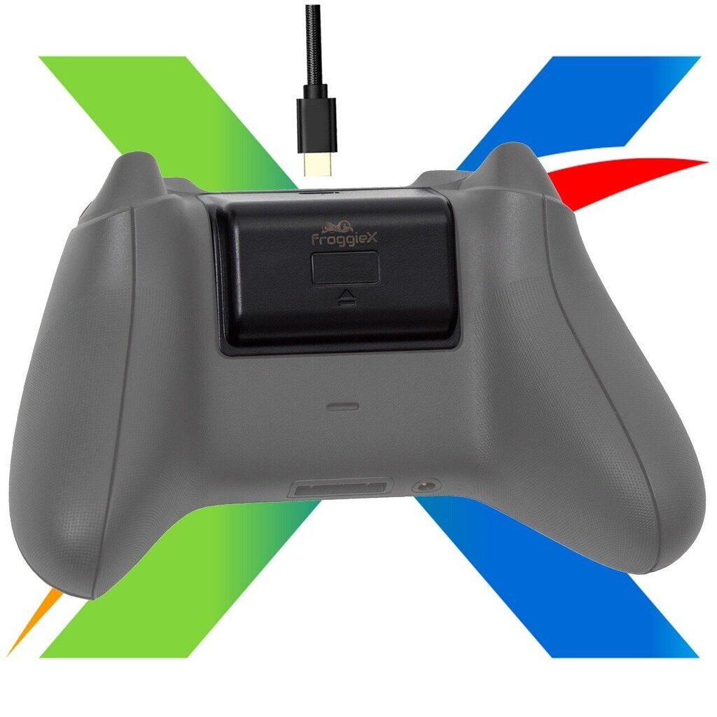 Akumulators XBOX SERIES X / S 1200mAh kontrollerim melns cena un informācija | Gaming aksesuāri | 220.lv