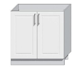 Кухонный шкаф для мойки Natalia White Gloss, белый цвет цена и информация | Кухонные шкафчики | 220.lv