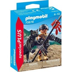 Playmobil 70878 - Special Plus Warrior With Panther цена и информация | Kонструкторы | 220.lv