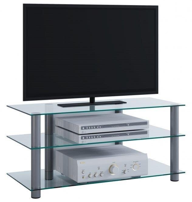 Televizora galdiņš Netasa, caurspīdīgs цена и информация | TV galdiņi | 220.lv