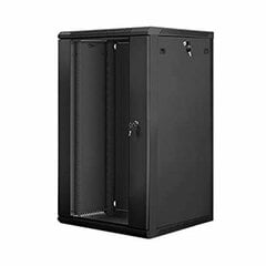 Wall-Mounted Rack 19'' 22U 600X600mm black цена и информация | Коммутационная панель 24 порта кат. 6 UTP Lanberg PPU6-1024-B | 220.lv