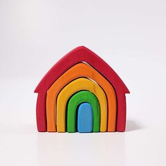 Цветной дом Grimms цена и информация | Развивающие игрушки | 220.lv