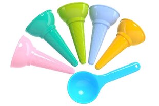Набор разноцветных формочек для рожков для мороженого 6221 цена и информация | Игрушки для песка, воды, пляжа | 220.lv