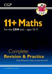 11plus CEM Maths Complete Revision and Practice - Ages 10-11 (with Online Edition) cena un informācija | Izglītojošas grāmatas | 220.lv