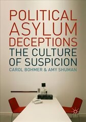 Political Asylum Deceptions: The Culture of Suspicion 1st ed. 2018 cena un informācija | Sociālo zinātņu grāmatas | 220.lv