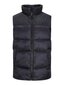 JACK & JONES vīriešu veste 12212221*01, melns 5715310463692 cena un informācija | Vīriešu vestes | 220.lv