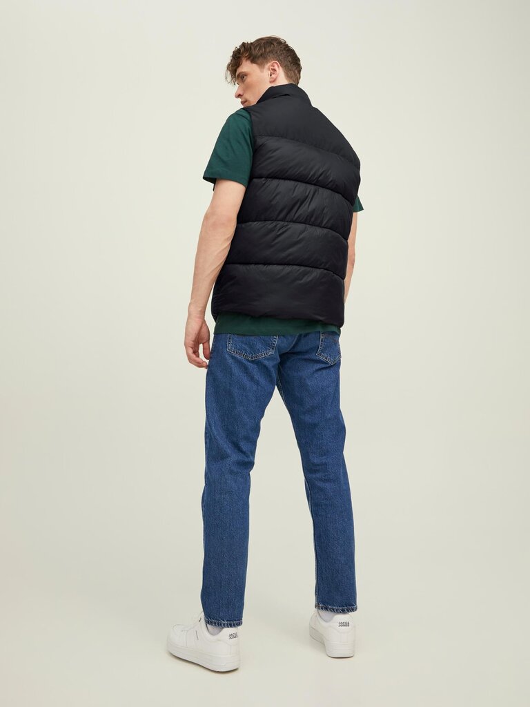 JACK & JONES vīriešu veste 12212221*01, melns 5715310463692 cena un informācija | Vīriešu vestes | 220.lv