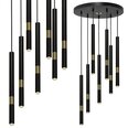 Piekaramā lampa Milagro MONZA BLACK / GOLD 7xG9 8W