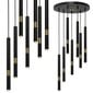 Piekaramā lampa Milagro MONZA BLACK / GOLD 7xG9 8W цена и информация | Lustras | 220.lv