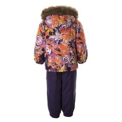 Детский комплект из куртки и штанов Hup JVK 300/160 гр, Lasse lillel 45140030*24322, оранжевый/лиловый, 4741632114524 цена и информация | Куртки, пальто для девочек | 220.lv