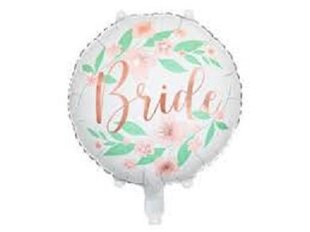 Folija balons "Bride" balts 45 cm cena un informācija | Baloni | 220.lv