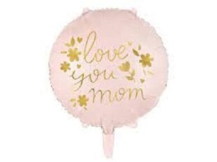 Folijas balons "love you mom" 45 cm cena un informācija | Baloni | 220.lv