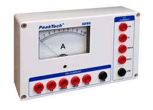 Analogais ampērmetrs PeakTech® P 3295, - 0 ... 1/10/100 mA/1/10 A AC/DC cena un informācija | Rokas instrumenti | 220.lv