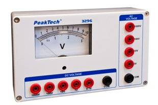 Вольтметр аналоговый PeakTech® P 3296, 0 ... 0,1/1/10/100 / 1000 В переменного тока  цена и информация | Механические инструменты | 220.lv
