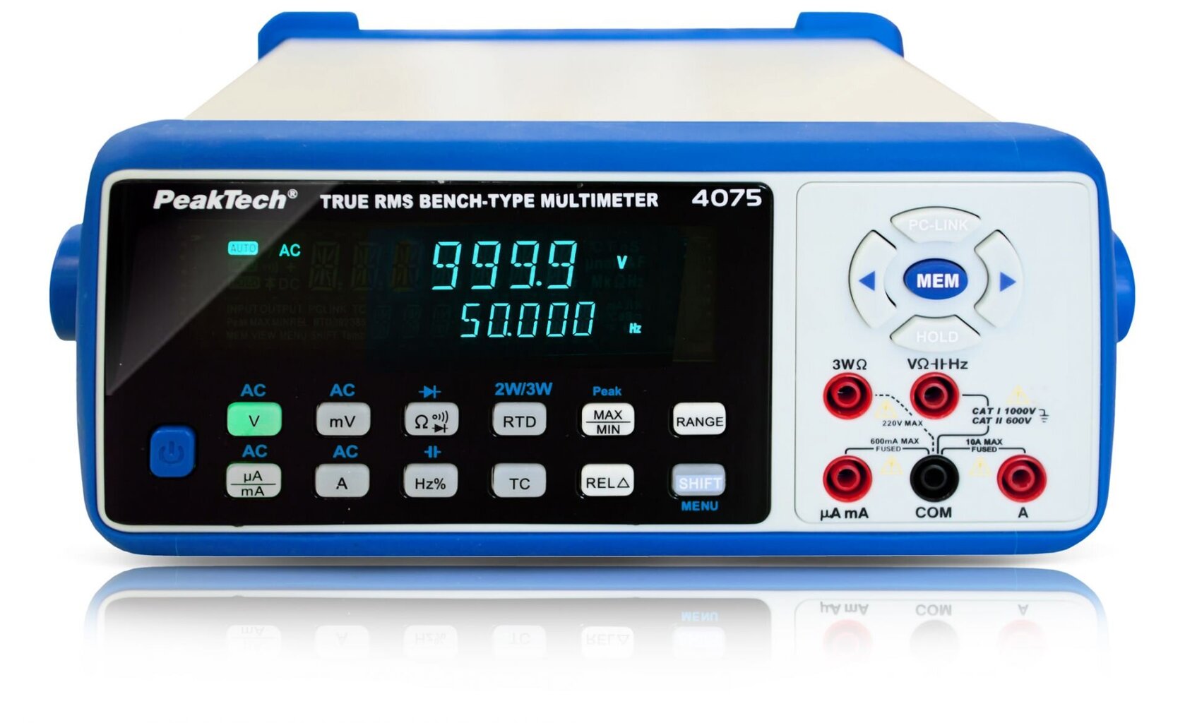 PeakTech® P 4075 digitālais stenda multimetrs, 63 000 skaits cena un informācija | Rokas instrumenti | 220.lv