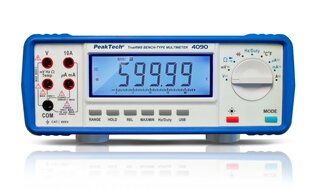 PeakTech® P 4090 grafiskais stenda multimetrs, 22.000 aprēķināts ar USB cena un informācija | Rokas instrumenti | 220.lv