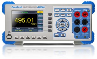 PeakTech® P 4094 grafiskais stenda multimetrs, 55.000 aprēķināts ar TFT cena un informācija | Rokas instrumenti | 220.lv
