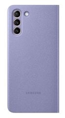 EF-ZG996CVE Samsung Clear View Cover for Galaxy S21+ Violet cena un informācija | Telefonu vāciņi, maciņi | 220.lv