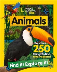 Animals Find it! Explore it!: More Than 250 Things to Find, Facts and Photos! цена и информация | Книги для подростков  | 220.lv