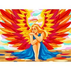 Gleznošanas komplekts pēc numuriem Pasaku eņģelis 30x40 cena un informācija | Gleznas pēc numuriem | 220.lv