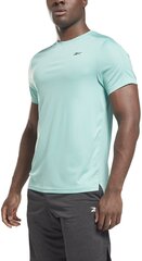 Мужская футболка Reebok Wor Ss Tech Tee HK4447/S, мятного цвета цена и информация | Мужские футболки | 220.lv