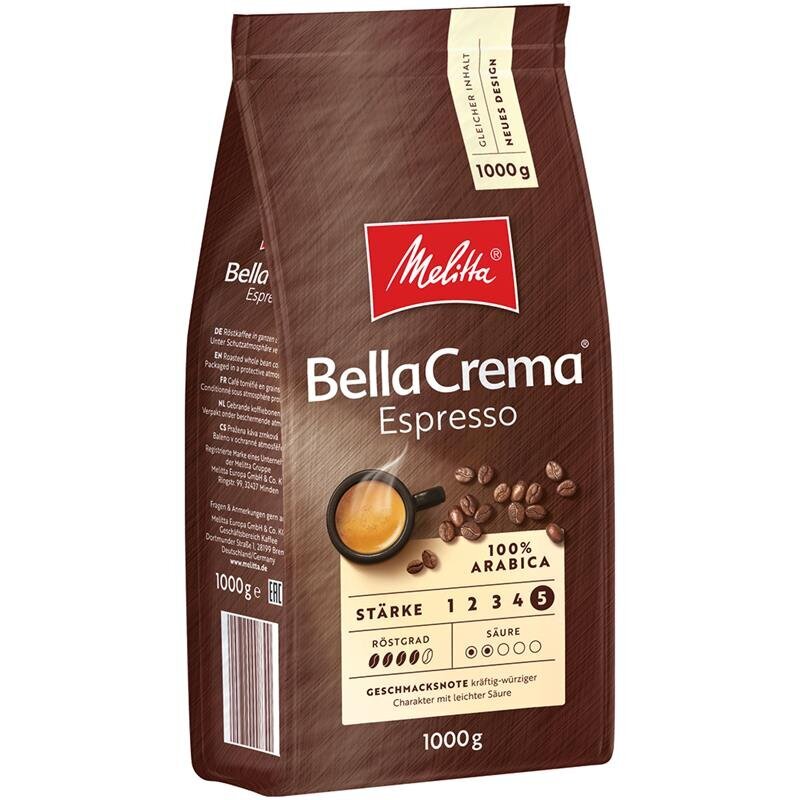Melitta kafijas pupiņas Espresso 1kg цена и информация | Kafija, kakao | 220.lv