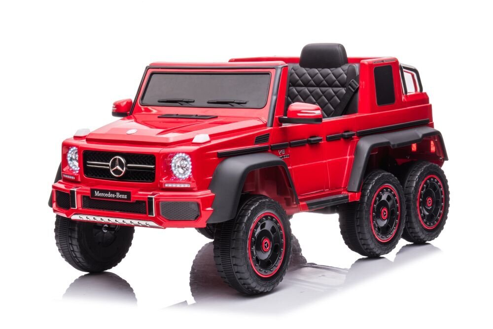 Vienvietīgs elektromobilis bērniem 6x6 Mercedes Benz G63, sarkans цена и информация | Bērnu elektroauto | 220.lv