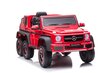 Vienvietīgs elektromobilis bērniem 6x6 Mercedes Benz G63, sarkans цена и информация | Bērnu elektroauto | 220.lv