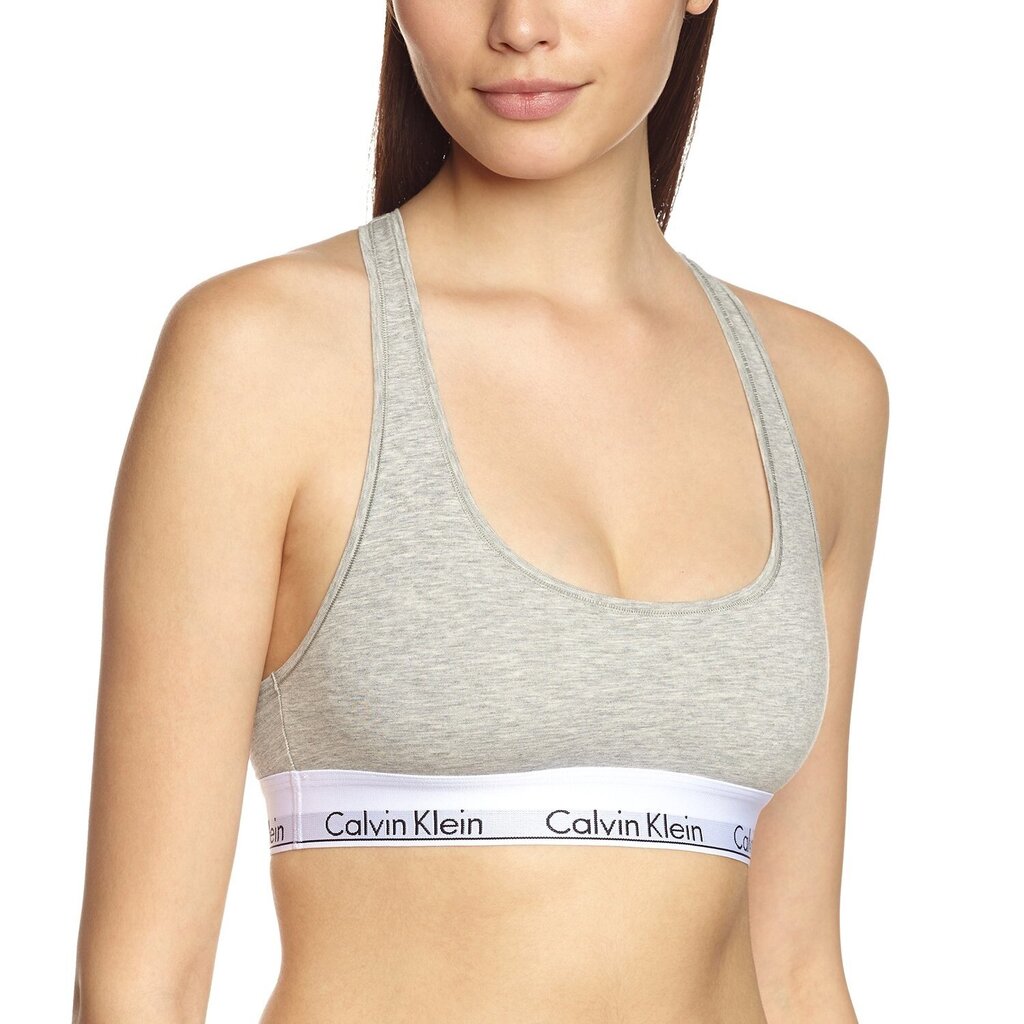 Krūšturis sievietēm Calvin Klein Underwear, pelēks cena un informācija | Krūšturi | 220.lv