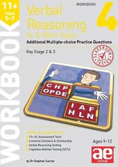 11plus Verbal Reasoning Year 5-7 GL & Other Styles Workbook 4: Additional Multiple-choice Practice Questions cena un informācija | Grāmatas pusaudžiem un jauniešiem | 220.lv