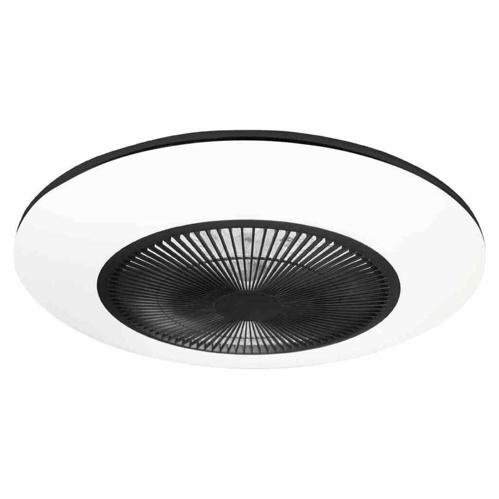 Griestu lampa LED ARIA BLACK 38W ar ventilatoru cena un informācija | Griestu lampas | 220.lv
