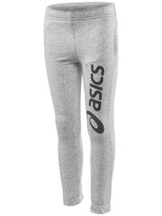 Bērnu sporta bikses Asics Big Logo Sweat Pant, gaiši pelēkas цена и информация | Штаны для девочек | 220.lv