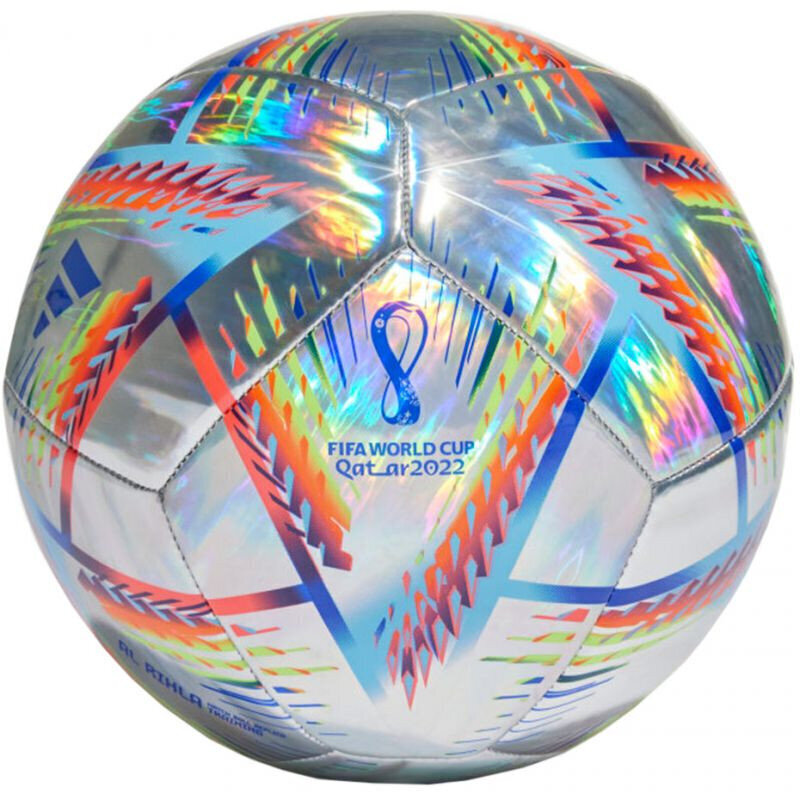 Futbola bumba Adidas Al Rihla Training Hologram Foil 2022 H5779A цена и информация | Futbola bumbas | 220.lv