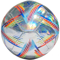 Futbola bumba Adidas Al Rihla Training Hologram Foil 2022 H5779A cena un informācija | Futbola bumbas | 220.lv