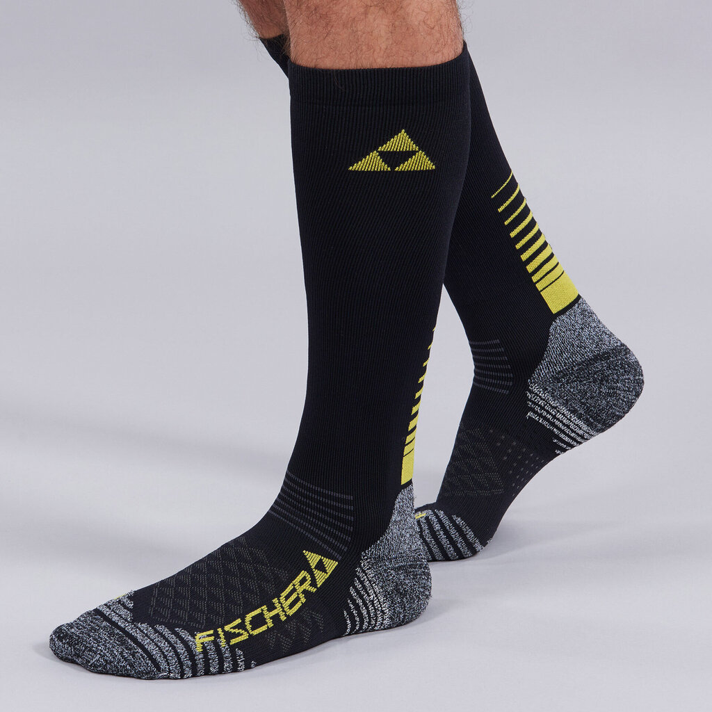 Slēpošanas zeķes Fischer XS Socks Long, melnas cena un informācija | Sieviešu zeķes | 220.lv