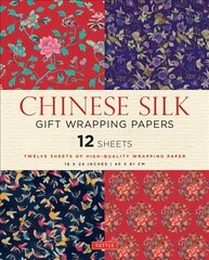 Chinese Silk Gift Wrapping Papers - 12 Sheets: 18 x 24 inch (45 x 61 cm) Wrapping Paper цена и информация | Книги о питании и здоровом образе жизни | 220.lv