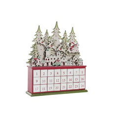 Ziemassvētku kalendārs DKD Home Decor, koka (32 x 8.5 x 38 cm) cena un informācija | Ziemassvētku dekorācijas | 220.lv