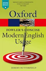 Fowler's Concise Dictionary of Modern English Usage 3rd Revised edition цена и информация | Пособия по изучению иностранных языков | 220.lv