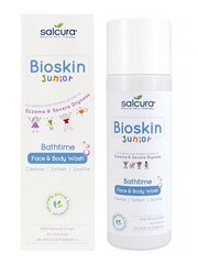 Средство для мытья лица и тела для детей Salcura Bioskin Junior, 200 мл цена и информация | Косметика для мам и детей | 220.lv