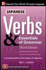 Japanese Verbs & Essentials of Grammar, Third Edition 3rd edition цена и информация | Учебный материал по иностранным языкам | 220.lv