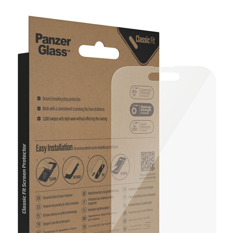 PanzerGlass iPhone 14 Pro cena un informācija | Ekrāna aizsargstikli | 220.lv